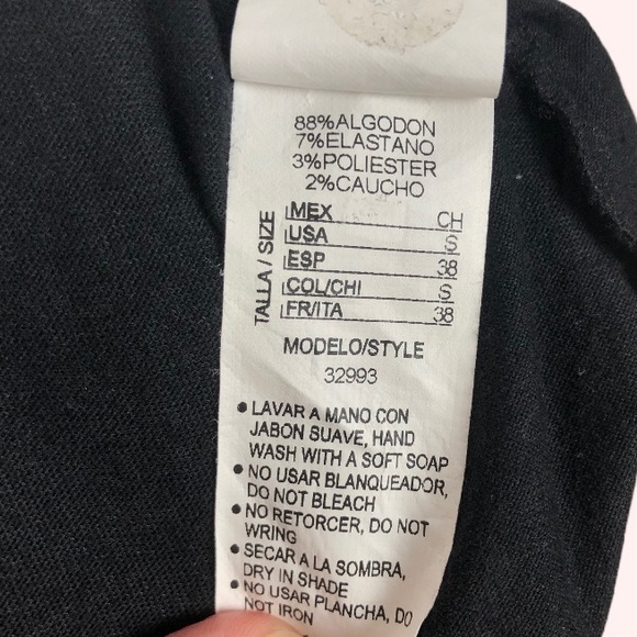 Black Spaghetti Straps Smocked Waits Dress Size S - Picture 8 of 12